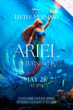 the little mermaid poster for ariel is turning