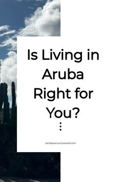 the words is living in aruba right for you?