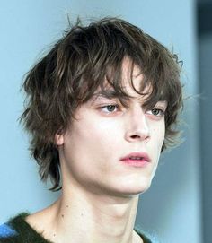 Flowing Mod Messy Men Haircut, Men Aesthetic Haircut, Long Mod Cut, The Mod Haircut, Same Length Haircut, Textured Long Haircut, Modern Mod Haircut, Messy Flow Hairstyle Men, Inverted Triangle Hairstyles