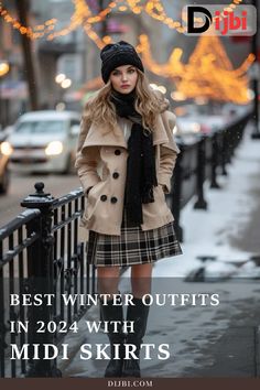 Midi Skirt Winter, Midi Skirt Fall, Skirt Outfit Ideas