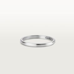 Cartier - Cartier d'Amour wedding band - Ring Platinum - Cartier d'Amour wedding band, platinum 950/1000. Width: 1.8 mm (for size 52). Please note that the carat weight, number of stones and product dimensions will vary based on the size of the creation you order. For detailed information please contact us. Cartier Silver Jewelry, Cartier Silver Ring, Wedding Band Cartier, Platinum Wedding Band Womens, Cartier Wedding Bands, Cartier Silver, Platinum Wedding Band, Platinum Wedding, Wedding Ring Bands