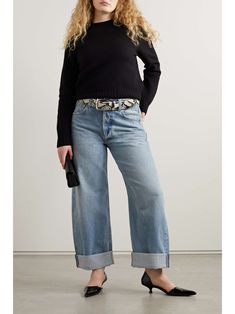 Wide Leg Jeans For Women, Amsterdam Outfit, Denim Day, Spring Fits, Wide Legs, Citizens Of Humanity, Fall Shopping, Black Tie, Wide Leg Jeans