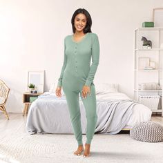 This soft, waffle knit jumpsuit or adult onesie for women from Alexander Del Rossa is comfortable, durable, and classy. Made from a premium fabric that is light, soft, durable. Fabric will not shrink and the colors have been tested extensively and do not bleed. Features include: full button up front, drawstring collar, cuffed sleeves and pants. Casual Ribbed Onesie For Loungewear, Casual Ribbed Onesie, Cozy Snug Sleepwear For Loungewear, Winter Solid Jumpsuits And Rompers For Loungewear, Comfortable Long Sleeve Onesie For Lounging, Winter Loungewear Sleepwear, Long Sleeve Ribbed Jumpsuits And Rompers For Loungewear, Comfortable Long Sleeve Onesie For Loungewear, Casual Super Soft Onesie For Loungewear