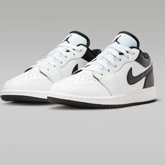 Brand New Low Tops Jordan Size 6y In Box Never Used Exactly Like Stock Picture Black And White Picture Black And White, Black And White Jordans, Shoes Jordan 1, Low Top Jordans, White Jordans, Shoes Jordan, Kids Jordans, Jordan 1 Low, Stock Pictures