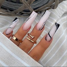 Nails Ideas Square, Long Square Nails, Square Nail Designs, Glamour Nails, Long Acrylic Nails Coffin, White Nail, Square Acrylic Nails, Acrylic Nails Coffin, Fire Nails