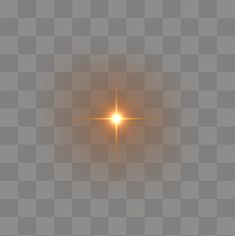 an orange glowing star on a gray background, with the light shining through it's center