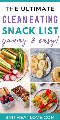 the ultimate clean eating snack list for kids