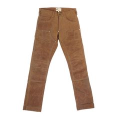 Waxed Canvas Work Pant Rugged Fall Pants With Pockets, Utility Jeans With Belt Loops For Outdoor, Rugged Brown Pants With Pockets, Rugged Brown Pants, Rugged Outdoor Pants With Hip Pockets, Rugged Straight Leg Outdoor Pants, Rugged Straight Leg Pants For Outdoor, Rugged Outdoor Cotton Jeans, Bape Jeans