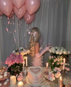 18th Birthday Decor Ideas, 21st Birthday Aesthetic Outfit, Sweet 16 Color Ideas, Aesthetic Decoration For Birthday, 12 Birthday Ideas Girl, 21 Bday Theme Ideas, Loveshack Fancy Birthday, 17 Birthday Ideas Decoration, Happy Birthday Pink Aesthetic