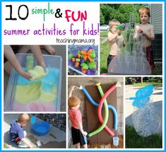 10 simple and fun summer activities for kids to play with in the sand or water