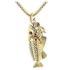 Fish bone necklace available in gold black and silver Fish Bone Necklace, Bone Necklace, Charm Necklaces, Necklace Box, Fish Bone, Black And Silver, Chain Styles, Gold Black, Favorite Jewelry