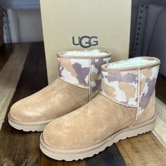 Reposhing This Item Because It Does Fit. Questions? Leave A Comment Below Leather Uggs, Ugg Sweater Boots, Sequin Ugg Boots, Ugg Classic Mini Boot, Ugg Boots Classic Short, Camo Boots, Ugg Boots Tall, Dark Brown Boots, Ugg Boots Short