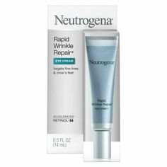 Neutrogena Rapid Wrinkle Repair Retinol Eye Cream 0.5fl.oz./14ml NEW CPM-77950 Neutrogena Rapid Wrinkle Repair, Diy Eye Cream, Anti Wrinkle Eye Cream, Eye Wrinkle Cream, Retinol Eye Cream, Face Cream Best, Wrinkle Repair, Best Eye Cream, Eye Creams