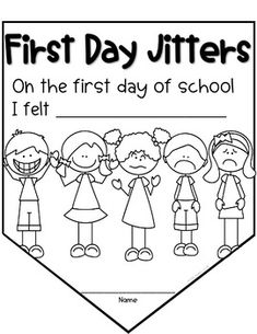 the first day of school coloring page for students to color and write with their teacher's name