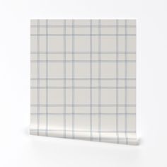 a white and blue checkered wall paper