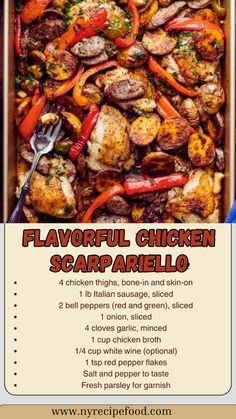 the recipe for flavorful chicken scarparellallo