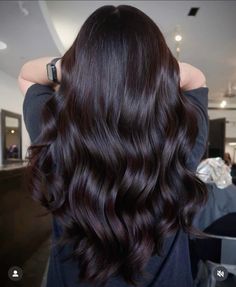 Light Ash Balayage On Dark Hair, Dark Brown Mahogany Hair, Dark Hair With Red Undertones, Black To Red Hair, Warm Dark Brown Hair, Rich Dark Chocolate Brown Hair, Very Dark Brown Hair, Deep Chocolate Brown Hair