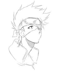 a drawing of naruto from the anime