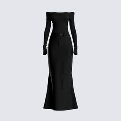 Text "OMW" and mean it, because choosing the perfect fit was just THAT easy 😉 Be sleek, classy, and put together for any occasion with this black off-the-shoulder top and maxi skirt set 🤌🏼 Chic Fitted Floor-length Maxi Skirt, Chic Fitted Maxi Skirt For Evening, Black Sleek Fitted Maxi Skirt, Chic Fitted Black Maxi Skirt, Chic Black Fitted Maxi Skirt, Black Fitted Evening Maxi Skirt, Black Fitted Maxi Skirt For Evening, Sleek Fitted Evening Maxi Skirt, Sleek Black Party Maxi Skirt