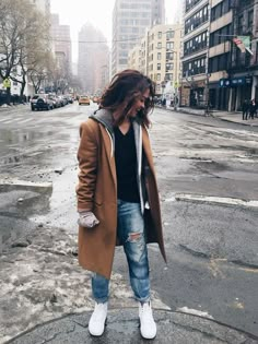 looks-de-invierno-con-abrigo How To Wear Leggings, Outfits 2016, Mode Casual, Cozy Outfit, Streetwear Women, Inspiration Mode, Fashion Mode, Looks Style