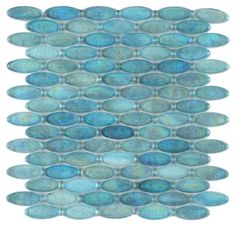 Malibu Turquoise Pebble Glass Mosaic (Pool Rated) Tilezz Fancy Tile, Glass Pool Tile, Penny Round Mosaic, Glass Brick, Pool Installation, Mosaic Pool, Mosaic Wall Tiles, Ceramic Shop, Turquoise Glass