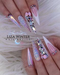 Nails Products, Light Fury, Stiletto Nails Designs, Glam Nails, Luxury Nails, Coffin Nails Designs, Bling Nails, Fancy Nails