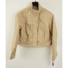 New Sebby Collection Womens Size S Cream Faux Leather High Neck Crop Moto Jacket This Jacket Has A Pen Mark On The Left Sleeve. We Offer Same-Day Handling Monday Friday (Excluding U.S. Federal Holidays) With A Cut Off Time Of 2:00 Pm Cst. *Sizes Vary Brand To Brand, Style To Style, And Year To Year. Size Tags Often Do Not Accurately Represent The Size Or Fit Of An Item. Please Review All Our Lay-Flat Measurements In The Third Photo* If You Have Any Questions, Please Don't Hesitate To Ask. Casual Beige Faux Leather Outerwear, Beige Faux Leather Casual Outerwear, Cream Long Sleeve Leather Jacket, Fitted Beige Leather Outerwear, Fitted Vintage Beige Leather Jacket, Beige Single-breasted Leather Jacket, Luxury Beige Single-breasted Cropped Jacket, Cropped Moto Jacket, Moto Jacket