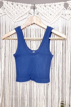 Everyday Tank – Gold Dogs Basics Outfit, Ideas Clothes, Basic Outfits, Layering Pieces, Dusty Blue, Dream Wardrobe, Cute Tops, Stretchy Fabric, Cobalt Blue