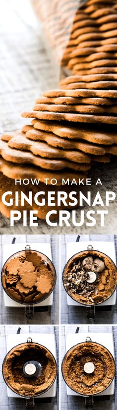 how to make a ginger snap pie crust