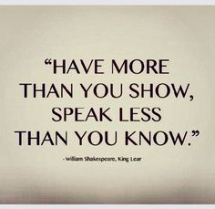 william shakespeare king lear quote about how to speak like an english person in the world