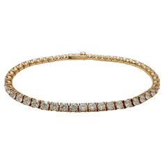 Cartier Essential Lines Diamond Tennis Bracelet Style: Tennis Bracelet Ref. number: CRN6708016 Metal: 18kt White Gold Size: 6.75' Inches / 16.75 cm Measurements: 3.40 mm width TCW: 4.41 tcw Main Diamond: 49 Round Brilliant Diamonds Hallmark: 160 PZE*** Au750 db ©Cartier Includes: Cartier Bracelet Box Retail: $31,100 Sku#134800TKAL Bracelet Cartier, Bracelet Tennis, Cartier Bracelet, Bracelet Box, Diamond Tennis Bracelet, Bracelet Style, Gold Box, Tennis Bracelet Diamond, Tennis Bracelet