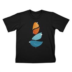 Bird Stack 4 Kids T-Shirt | Modern Tropical Kids Close, Trevor Project, Retro Modern, 4 Kids, Baby Tshirts, Non Profit, Custom Print, Kids Tshirts