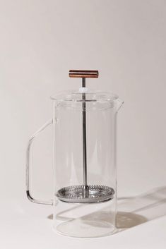 Shoppe Flora - Glass French Press- Clear Kitchen & Dining cottage core romantic feminine vintage inspired Glass French Press, Glass Pitcher, Glass Pitchers, The Glass, French Press, Evolution, Filter, Mesh, Glass