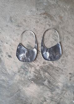 Artisan Handmade Silver Hoop Earrings, Artisan Sterling Silver Hoop Earrings, Handmade Earrings For Everyday Use, Unique Teardrop Hoop Earrings For Everyday, Artisan Handmade Small Hoop Earrings, Handmade Small Hoop Earrings, Nature-inspired, Handmade Small Hoop Nature-inspired Earrings, Handmade Small Hoop Earrings Nature-inspired, Handmade Nature-inspired Hoop Earrings For Gift