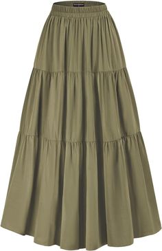 Modest Aesthetic, Aesthetic Skirt, High Waist Maxi Skirt, Green Maxi Skirt, Flowy Maxi Skirts, High Waisted Maxi Skirt, Green Maxi, Long Skirts For Women, Long Maxi Skirts