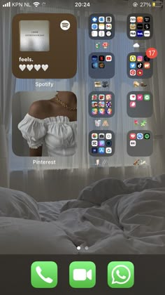 an image of a woman in bed with her cell phone showing the app on it's screen