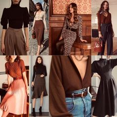 Soft Dramatic Outfit, Dramatic Clothes, How To Have Style, Soft Dramatic, Academia Outfits, Dramatic Classic, Dramatic Style, Brown Outfit, Looks Black