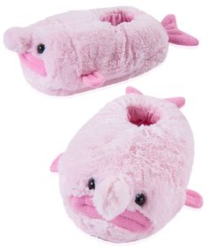 If you reach the depths of the ocean, you might be lucky enough to find the endangered and ugly-looking blobfish. If you reach the depths of your heart, you might find sympathy enough to have affection for the unfortunate-looking creature. Super-soft Blobfish Slippers are an endearing homage to a creature that's so gross that you just have to love it. And you'll surely love how cozy your feet feel when you stuff them inside this pair of blobfish slippers. Unlike the inspiration, they're slime-fr Blobfish Slippers, Disposable Income, Funny Slippers, Keychain Plush, Cozy Slippers, Fluffy Socks, Cute Slippers, Birthday List, Cute Stuffed Animals