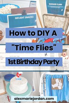 how to diy a time flies 1st birthday party