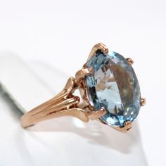 Stunning 8.4 Carat Sky Blue Topaz in a 10K Yellow Gold Vintage - Etsy Vintage Blue Topaz Blue Jewelry, Vintage Blue Topaz Ring Hallmarked, Luxury Vintage Blue Topaz Jewelry, Vintage Blue Topaz Hallmarked Ring, Vintage Yellow Gold Topaz Ring, Hallmarked, Gold Vintage Ring, Sky Blue Topaz, Vintage Ring, Salt Lake City