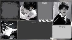 four different images of people in black and white with the words hyvinin on them