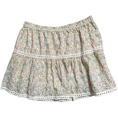 Nwt Jennifer & Grace Women’s Teacup White Floral Cotton Mini Skirt Size Xl. 100% Cotton. Stretchy Waistband. Lined. Floral Print. Tiered. No Pockets. Machine Washable. Has The Original Tag Attached. No Flaws To Note. Comes From A Clean & Smoke Free Home! Size: Xl. Approx Flat Lay Measurements: Waist: 17”. (Has Some Stretch) Length: 18.5”. (Waist To Hem) Women Skirt Outfits Casual, White Flared Mini Skirt With Floral Print, White Floral Print Mini Skirt, White Tiered Mini Skirt With Floral Print, White Floral Print Tiered Mini Skirt, Casual White Floral Print Mini Skirt, White Floral Print Skort For Day Out, White Floral Print Skort For Vacation, White Floral Print Skort For Spring