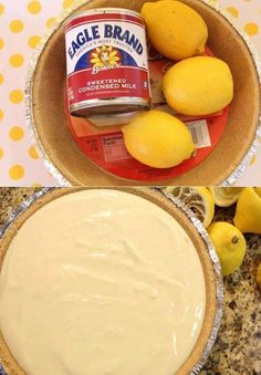 an image of a bowl of food with lemons on the table next to it