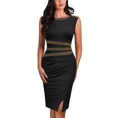 Aisize Women's 50s Vintage Sleeveless Contrast Tape Cocktail Party Pencil Dress Product Details Size: X-Large Color: B-Black Brand: Unbranded Mpn: Does Not Apply Upc: Does Not Apply Ean: Does Not Apply * Department : Womens * Date First Available : January 10, 2023 * 95% Polyester, 5% Elastane * Imported * Zipper Closure * Occasions: This Elegant Dress Will Be A Good Choice For The Daily Wear, Wedding, Work And Night Out. * Fabric: A Bit Stretchy Material, Not Easy Wrinkle. * Features: Classic M Blue Striped Dress, 50s Vintage, January 10, Fitted Skirt, Pencil Dress, Black Sleeveless, Floral Shirt, Elegant Dress, Fit & Flare