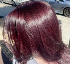 Red Purple Curly Hair, Cherry Burgundy Hair, Dark Red And Purple Hair, Burgundy Hair Plum, Dark Red Purple Hair, Purple Burgundy Hair, Red Cherry Hair, Burgundy Hair With Highlights