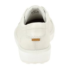 Step into style and comfort with the Ecco Soft 60 Women's Sneakers in a chic cream white. Perfect for the fashion-conscious young adult, these sneakers offer not only a sleek design but also unmatched durability. Ideal for both casual outings and active days, they feature a supportive fit that keeps you comfortable on your feet all day long. Upgrade your footwear collection with these versatile and stylish sneakers, tailored specifically for those who value both looks and longevity. Casual White Slip-on Walking Shoes, Comfortable White Slip-on Walking Shoes, Casual White Walking Shoes With Rubber Sole, Comfortable White Walking Shoes For Spring, Comfortable White Spring Walking Shoes, Cream Lace-up Sneakers For Walking, Casual Beige Sneakers With Removable Insole, White Lace-up Walking Shoes With Textured Sole, Comfortable Beige Sneakers For Everyday