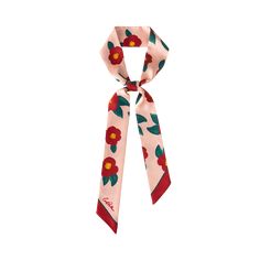 The hand-painted floral pieces bring a soft feminine element to this silk twilly neck bow scarf. A feeling of spring, with the artistic flair of each flower being uniquely crafted, like a work of art around your neck like a necktie, or on your hair as a headband. Each color has its own story to tell, so which will you wear? Product Description: 100% silk twill 120cm x 5cm ( 2"W x 47"L ) Double-sided stitching 3 color options: Blue, Red & Pink and Dark Brown How to Wear a Silk Twilly Neck Bow: As Bow Scarf, Silk Scarf Hair, Silk Bandana, Twilly Scarf, Neck Bow, Silk Art, Soft Feminine, Hand Drawn Pattern, Twilly