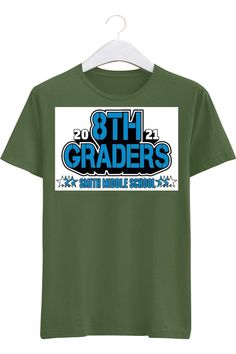 Here is a 8th Grade Graduation Stencil T-Shirt Design Stencil Logo, Graduation Shirt, Middle School