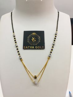 Black Beats, Gold Haram, Gold Bracelet Simple, Mangalsutra Design, Black Beads Mangalsutra, Black Beads Mangalsutra Design, New Gold Jewellery Designs, Pendant Sets, Jewellery Showroom