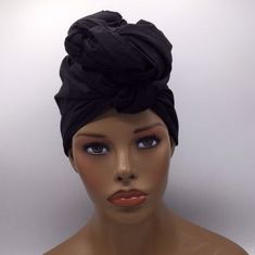 "This head wrap is 100% premium cotton fabric. There are many ways to wear and tie it so you'll be able to achieve the perfect look for you. It can also be worn as a scarf, shawl, or sash. Not Pre-Tied - 100% Cotton - Head Wrap Measures 72\" long x 22\" wide - Custom sizes are available upon request. Care Recommendations: - Wash w/ cold water on gentle cycle - Use Mild Detergents - Do not bleach" Black Cotton Headscarf, One Size Cotton Headwrap, Black Cotton Headwrap One Size, One Size Cotton Headband Headwrap, Cotton One Size Headwrap Headband, Black Headwrap Headband, Cotton Headscarf Headband One Size, Cotton Turban With Matching Headband, Black Head Wrap